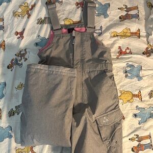 Gerry Kids Gray Snowpants with Pink Lining